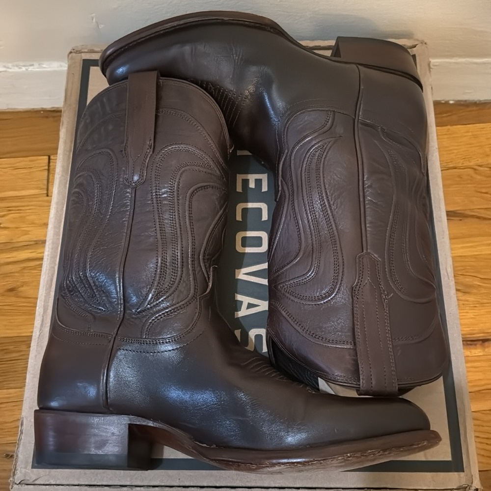 Tecovas men’s stout bovine Cartwright chocolate brown cowboy boots 10D